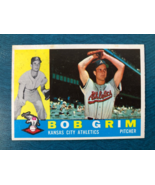 1960 TOPPS BASEBALL CARD BOB GRIM #78 (NM) - €7,79 EUR