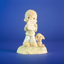 Vintage Rare 1978 PreciousMoments “God Understands”Figurine Puppy &amp; Repo... - $240.15 MXN