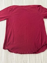 Jeanne Pierre Women's Red Long Sleeves Cotton Soft Stretch Top Size Large image 10