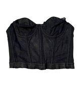 Vintage Youthcraft Black Lace Strapless Bustier 32A Tailored In The Phil... - $32.91 CAD