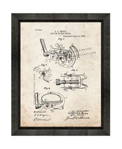 Clip For Bicycle Pedals Patent Print Old Look with Beveled Wood Frame - £19.94 GBP+