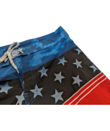 Burnside Mens Swim Trunks swim shorts American Flag Stars red white blue... - £9.56 GBP
