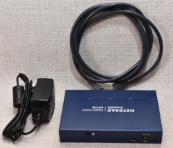 Netgear Prosafe 8 Port Gigabit Switch GS108 Complete |RC2 - £16.01 GBP
