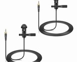 2-Pack Lavalier Lapel Microphone Compatible With Sennheiser Wireless Sys... - $33.99