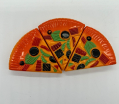 Lot of 3 Pretend Play Pizza Kitchen Replacement Food Piece Fast Food - $9.49