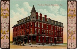 Johnstown Pennsylvania VENDOME HOTEL Art Nouveau Postcard V7 - £23.12 GBP