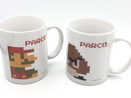 Nintendo Tokyo Shibuya PARCO Store Super Mario &amp; Goomba coffee mugs set ... - $50.59