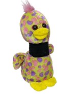 Peek A Boo Toys Duck Goose Polka Dot Multicolor Plush Stuffed Animal 8&quot; - $15.16 CAD