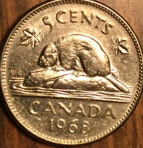 1968 Canada 5 Cents Coin - £0.95 GBP