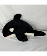 Sea World Shamu Orca Killer Whale Large Black/White Plush Stuffed 19” Vi... - $28.41