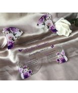 Butterfly Shape Acrylic Quinceanera Invitation,10pcs Custom Wedding Invi... - $32.00