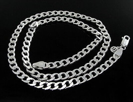 Stylish Solid 925 Sterling Silver Curb Link Design Men&#39;s chain 20&quot; neck ... - £61.79 GBP