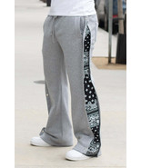 Flared Bandana Fleece Pants - $44.00