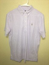 Polo Ralph Lauren PURPLE Classic Fit Knit Oxford Shirt SZ M NEW - $83.08