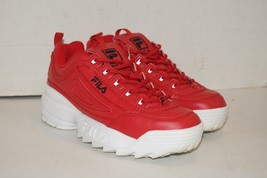 Fila Disruptor 2 Premium Womens Size 6 Red Athletic Shoe Sneakers 5FM005... - $39.59