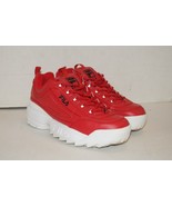 Fila Disruptor 2 Premium Womens Size 6 Red Athletic Shoe Sneakers 5FM00540-602 - $39.59