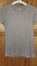 OLD NAVY Crew Tan Beige T-shirt Ultra Soft Size Small - $5.84