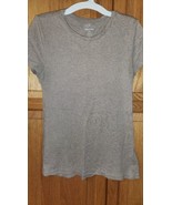 OLD NAVY Crew Tan Beige T-shirt Ultra Soft Size Small - $7.96 CAD