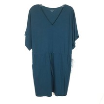 NWT Womens Size Small Garnett Hill Teal Blue Wren Stretch Jersey Knit Dress - £31.32 GBP