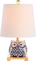 Jonathan Y Jyl3014A Justina 16&quot; Ceramic Mini Led Table Lamp, Blue/White - $1,154.32 MXN