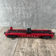 LIONEL POSTWAR O GAUGE RED FLATCAR FOR TRAILERS #3460 - FLATCAR ONLY - £30.44 GBP