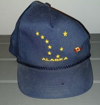 Alaska Souvenir Hat Cap Blue Snapback Vintage Big dipper state flag - £10.26 GBP