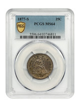 1877-S 25C PCGS MS64 - £659.23 GBP
