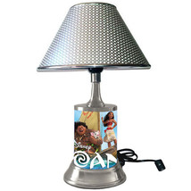 Disney&#39;s Moana desk lamp with chrome finish shade - £34.47 GBP