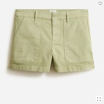 New J Crew Women Faded Pistachio Green Cotton Foundry Chino Shorts 4&quot; In... - £23.53 GBP