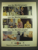 1965 Martini Vermouth Ad - Join the Martini people - £14.61 GBP