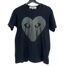Comme Des Garcons Play tee Large mens iconic heart shape t-shirt black A... - $91.08