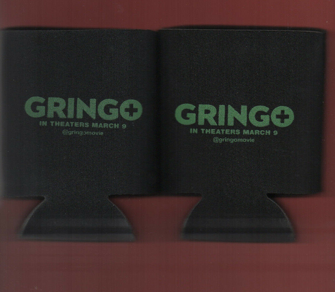 (2) Gringo(Charlize Theron) 2018 Movie new Black/Green Koozie&#39;s - $2.00