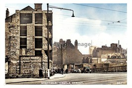 ptc3695 - Yorks - Aftermath of the Blitz on Castle Street, Sheffield - p... - £2.18 GBP