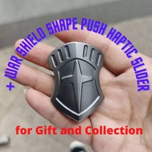 Mini &quot;+&quot; War Shield Shape Haptic Push Slider | Mini War Shield Push Slider PPB - £143.54 GBP