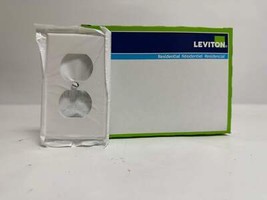 200 PK Leviton 88003-020 1-Gang Duplex Wallplate, Thermoset, White - $125.00