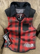 Helium Collared Plaid Life Jacket Size Medium 36-38” Chest New With Tags - $74.25