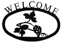 Village Wrought Iron WEL-15-S Fireman Welcome Sign Small - £29.08 GBP