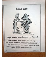 Little LuLu Christmas Kleenex Print Magazine Advertisement 1950 - £4.73 GBP