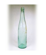 California Blair 13&quot; Tall Antique Glass Embossed Wine Bottle Green Tint ... - $54.42 CAD