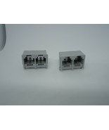 2 Pcs Double Phone RJ11 Port Jack Modular Connector Telephone PCB DIP 2P... - $13.85 CAD