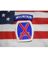 US ARMY VIETNAM ERA 10TH MOUNTAIN DIVISION SSI COLOR PATCH - $7.43