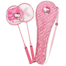 Hello Kitty KT Cute Badminton Racket Pink Color Set  With Bag New - $24.99