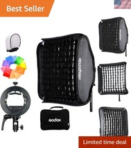 Lightweight 32&quot; Softbox Grid with Speedlite Bracket for Versatile Photog... - $97.49
