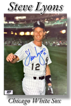 STEVE LYONS AUTOGRAPHED SIGNED CHICAGO WHITE SOX 8X10 PHOTOGRAPH w/APCOA - $27.09 CAD