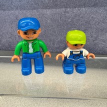 Lego DUPLO MAN Boy Zoo Car Wash Farm Lot of 2 Replacement Figures - $11.87