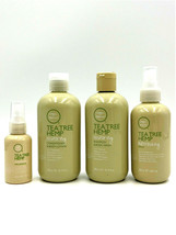 Paul Mitchell Tea Tree Hemp Restoring Shampoo,Conditioner,Oil &amp; Spray Try Kit - £52.06 GBP
