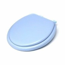 Lt Blue Soft Padded Toilet Seat Cushioned Standard Round Cover Premium C... - $78.65