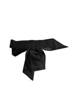 Dolce &amp; Gabbana Black Silk Satin Sash Wide Waist Women Belt Women - $739.99