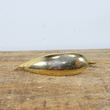 Vtg Johnson&#39;s Silver Minnow Weedless Gold Tone 0.4oz 3in Spoon Fishing Lure - £5.75 GBP