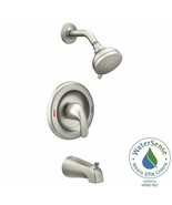 Moen Adler Spot Resist Brushed Nickel 1-Handle Bathtub and Shower Faucet... - €117,57 EUR